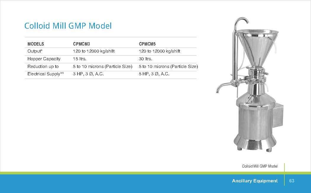 COLLOID MILL