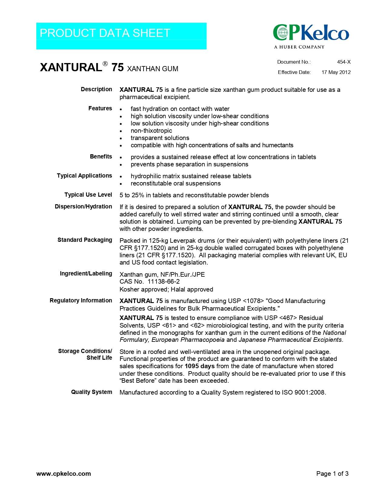Xantural 75 - CP Kelco