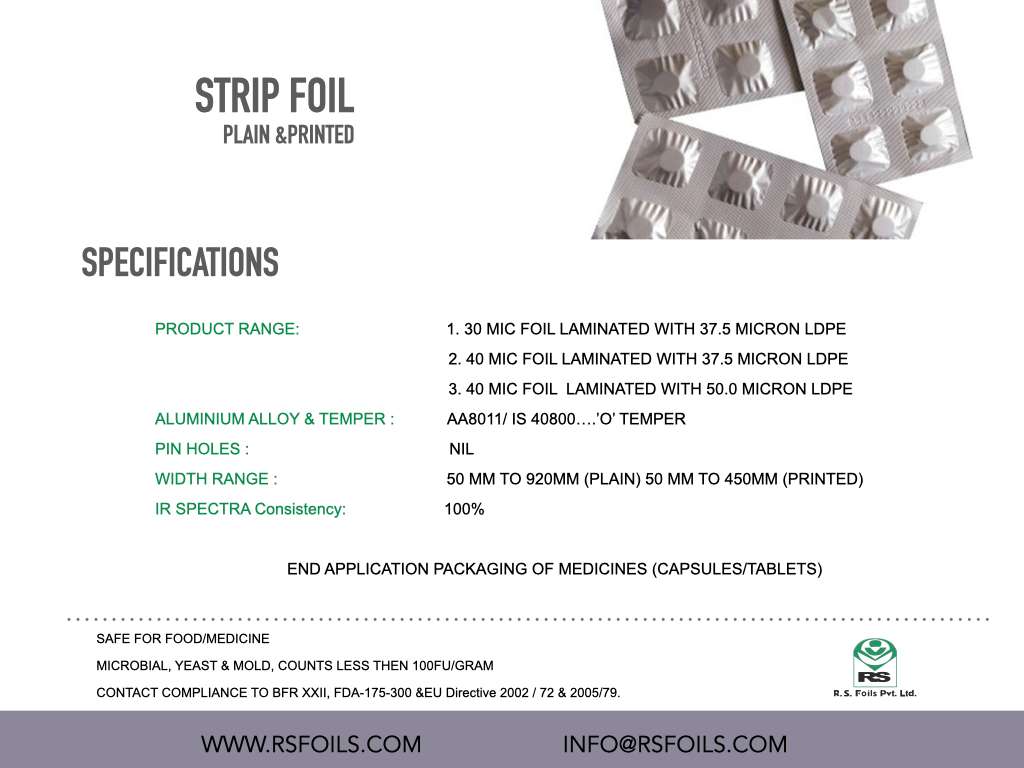 2 STRIP FOIL (PLAIN & PRINTED)