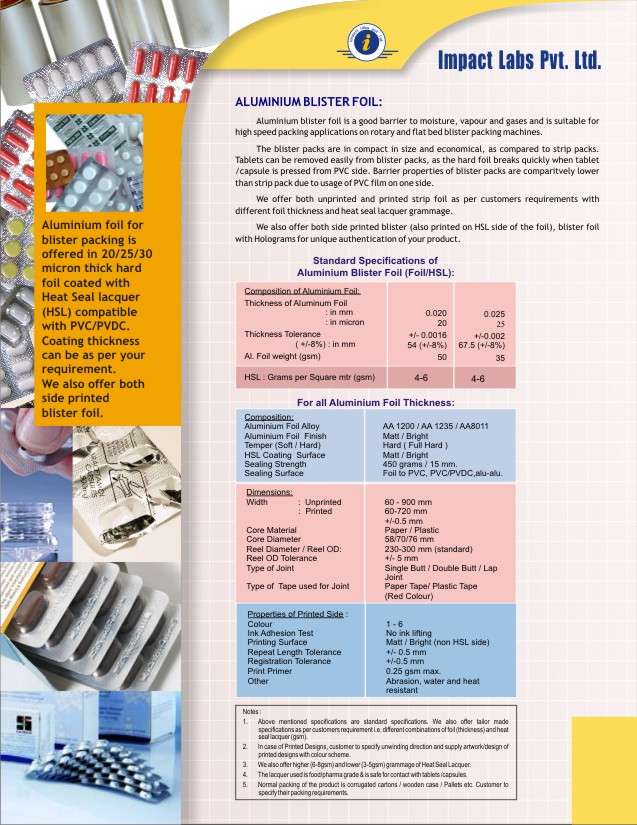 PRINTED ALUMINIUM FOIL