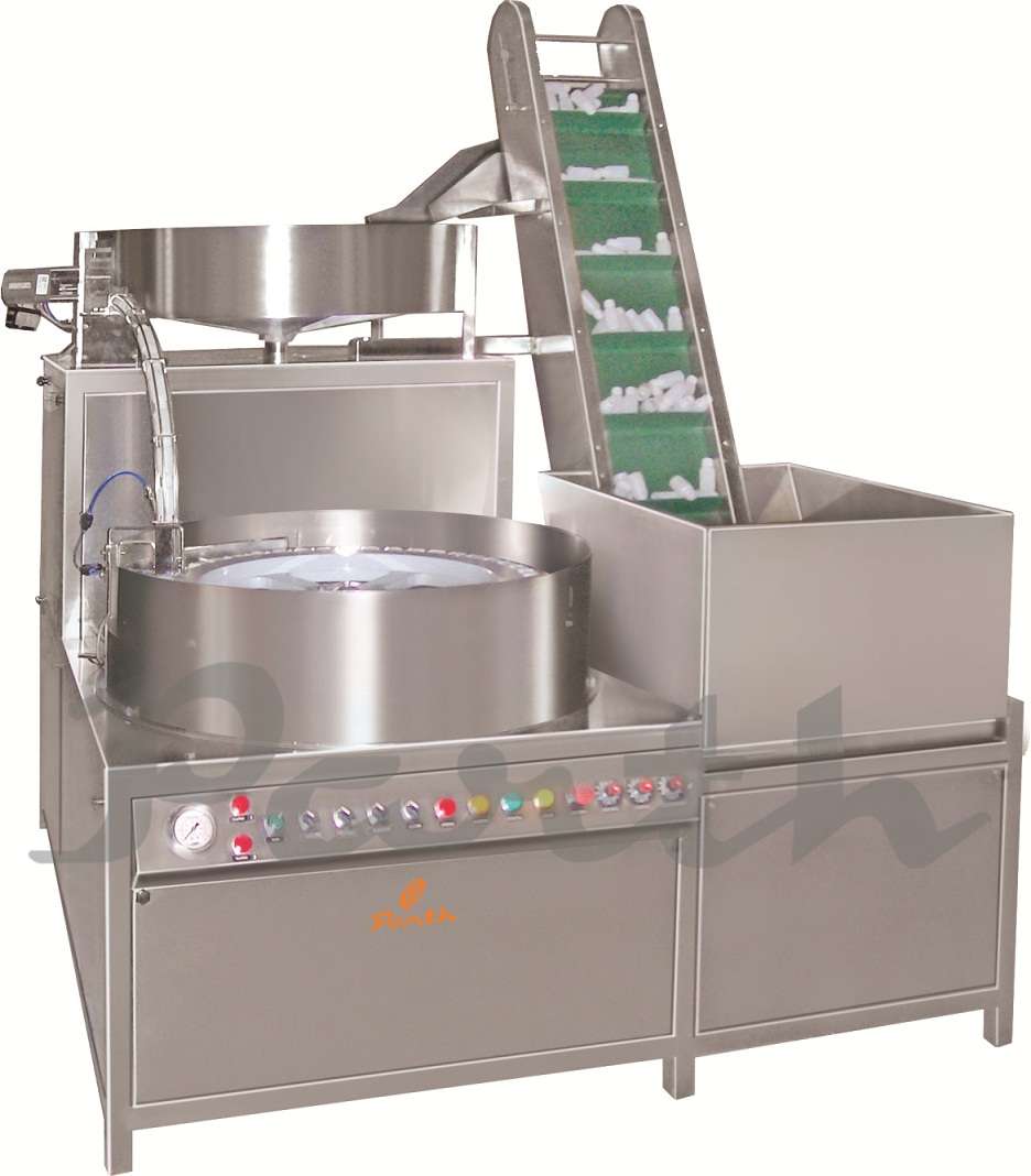 Bottle loading elevators with un scrambler