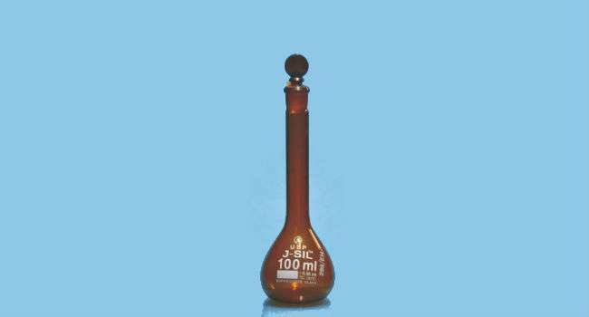 AMBER VOLUMETRIC FLASK CLASS A USP